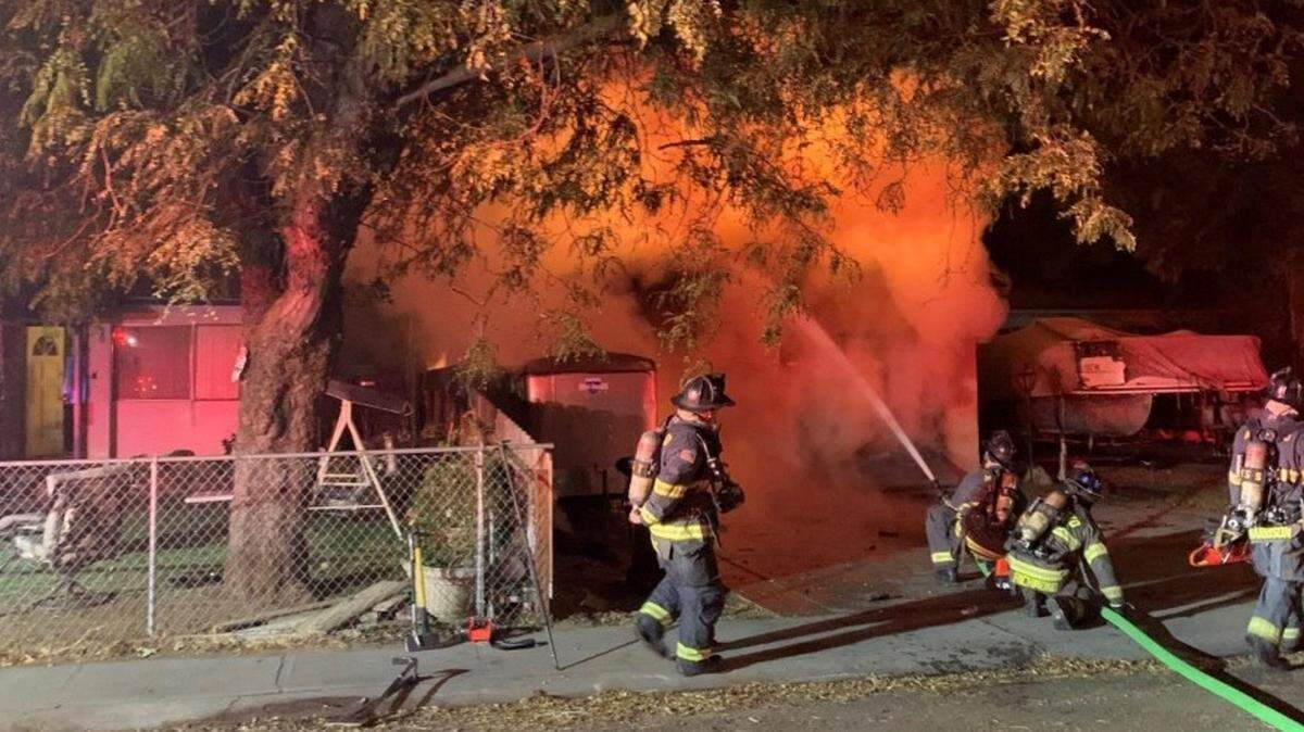 A fire Tuesday night, Oct. 1, 2019, at a home on Gulfstream Drive in Modesto uncovered a marijuana-processing operation, police said. One person suffered minor burns, another was arrested.