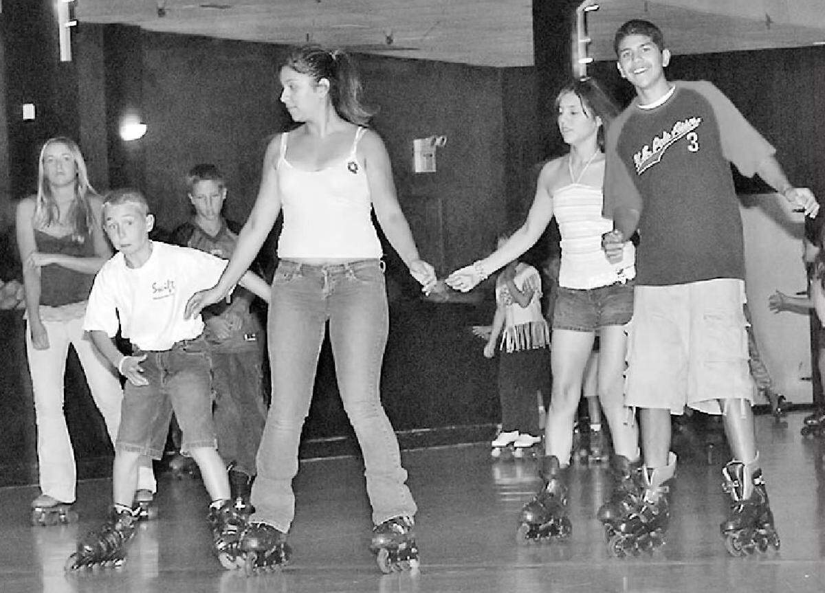 This archive photo from 2005 shows young people skating at Roller King during a free event called “Anti-Boredom Day.”