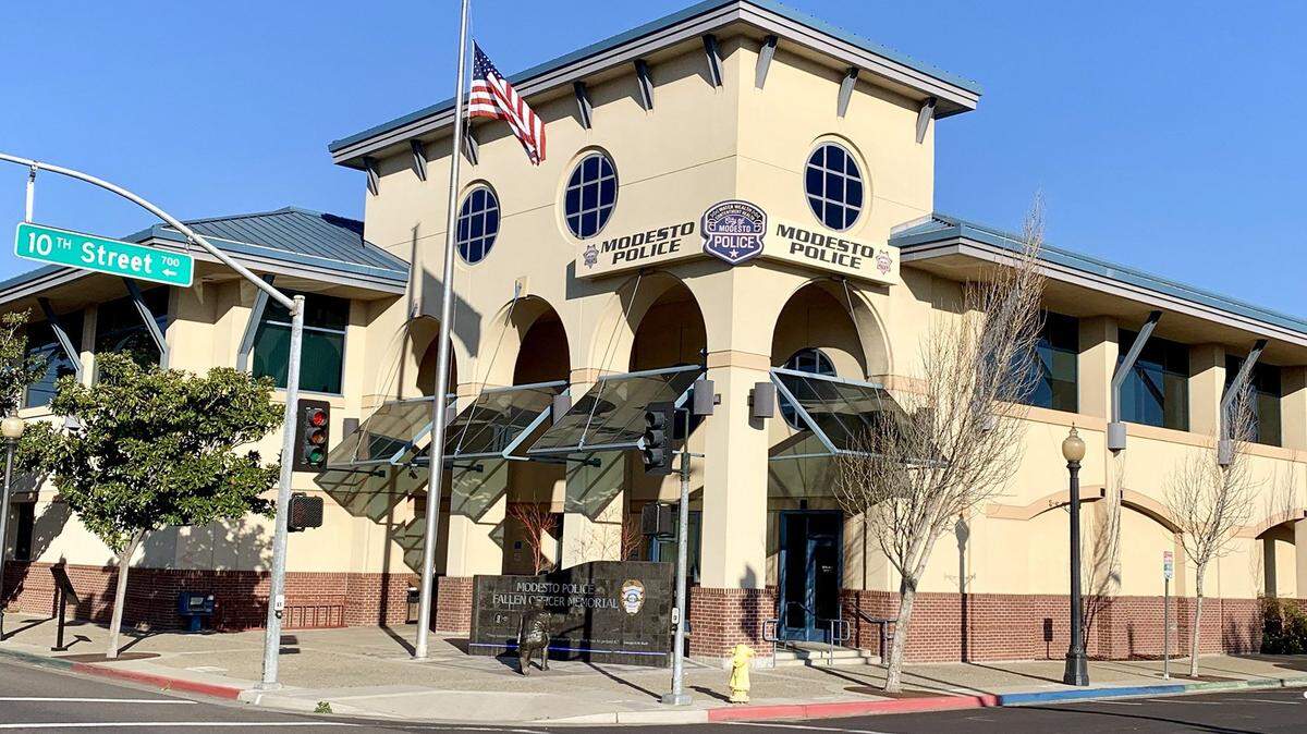 The Modesto Police Department building at 600 10th St. in Modesto, Calif. is pictured on Friday, March 15, 2019.