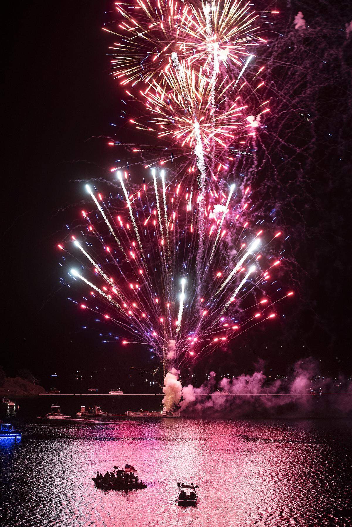 Independence Day fireworks at Don Pedro Reservoir, in La Grange Calif., Saturday, June 29, 2019.