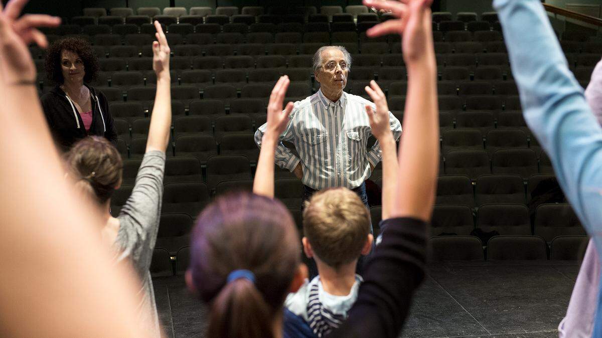 Director Paul Tischer leads members of the Modesto Performing Arts during rehearsal for their production of "Babes in Toyland" in 2013.