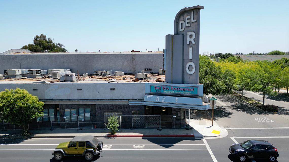 The Del Rio Theater in Riverbank was demolished in June 2023.