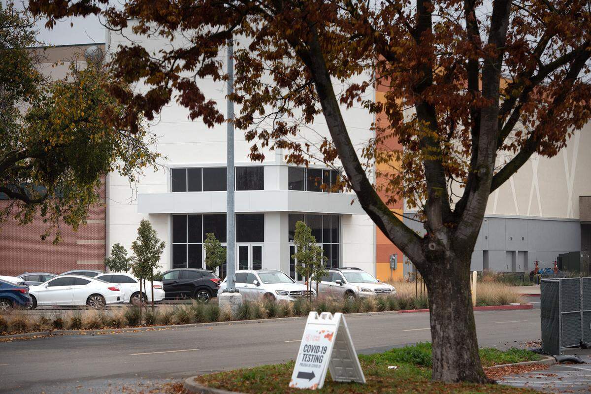 Future site of Dave & Busters at the Vintage Faire Mall in Modesto, Calif., Tuesday, Dec. 22, 2020.