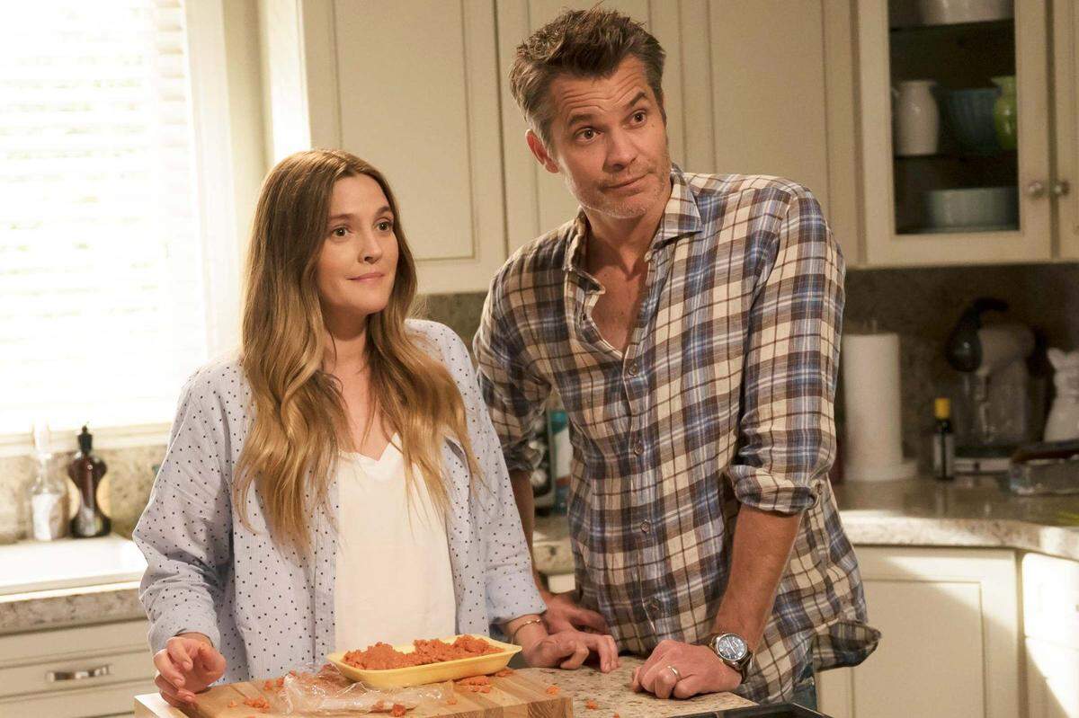 Drew Barrymore and Timothy Olyphant in the Netflix series “Santa Clarita Diet.”