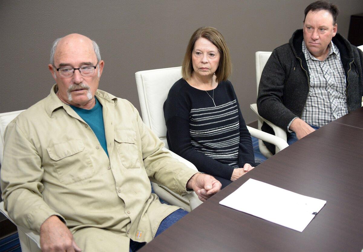 Opponents of marijuana commercial permits from left to right- George Avila, Becki Scharffer and Nick Blom want to ban the operations in agricultural areas in Stanislaus County. They are pictured at The Modesto Bee on Monday March 11, 2019.