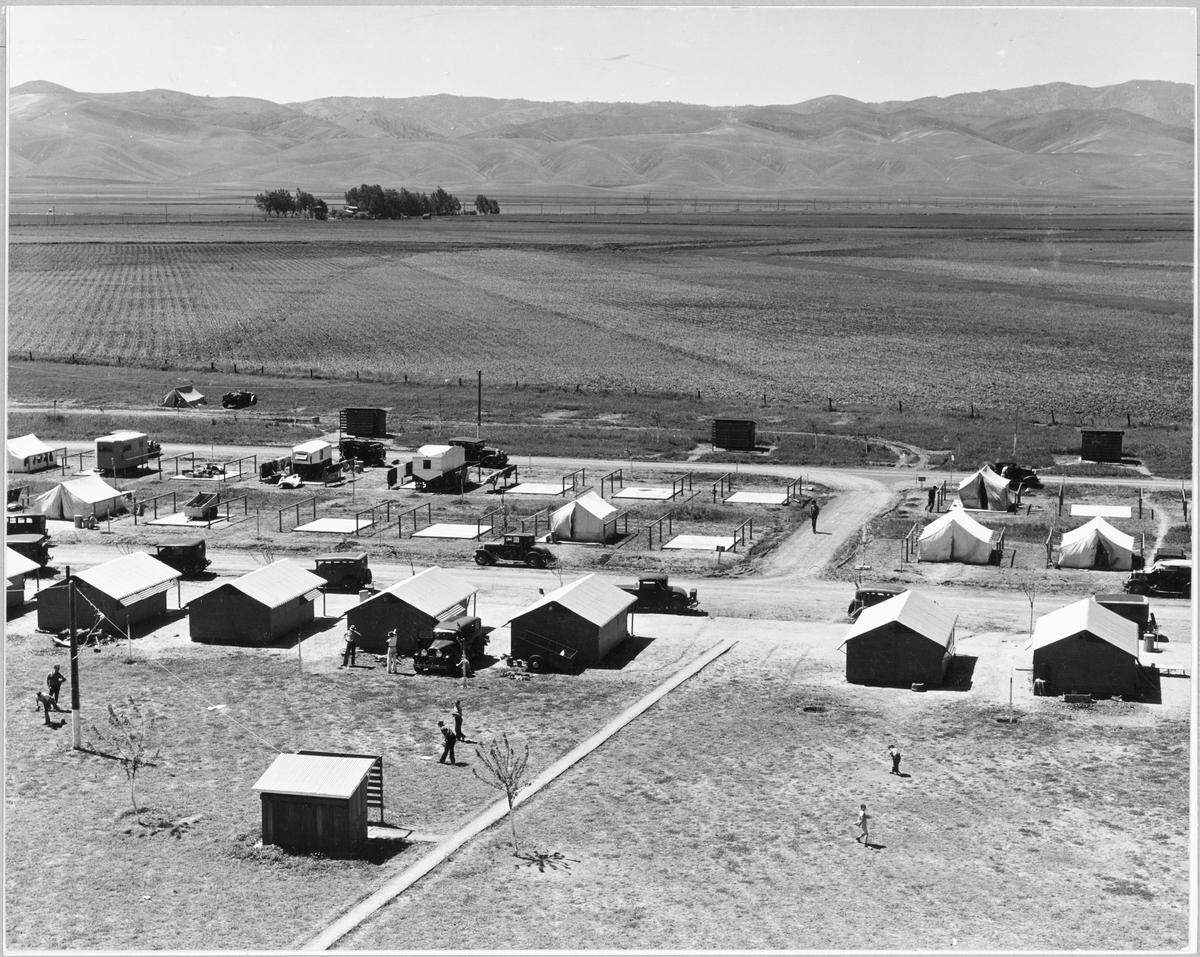 Westley Migrant Center Westley, Stanislaus County, California, 1940.