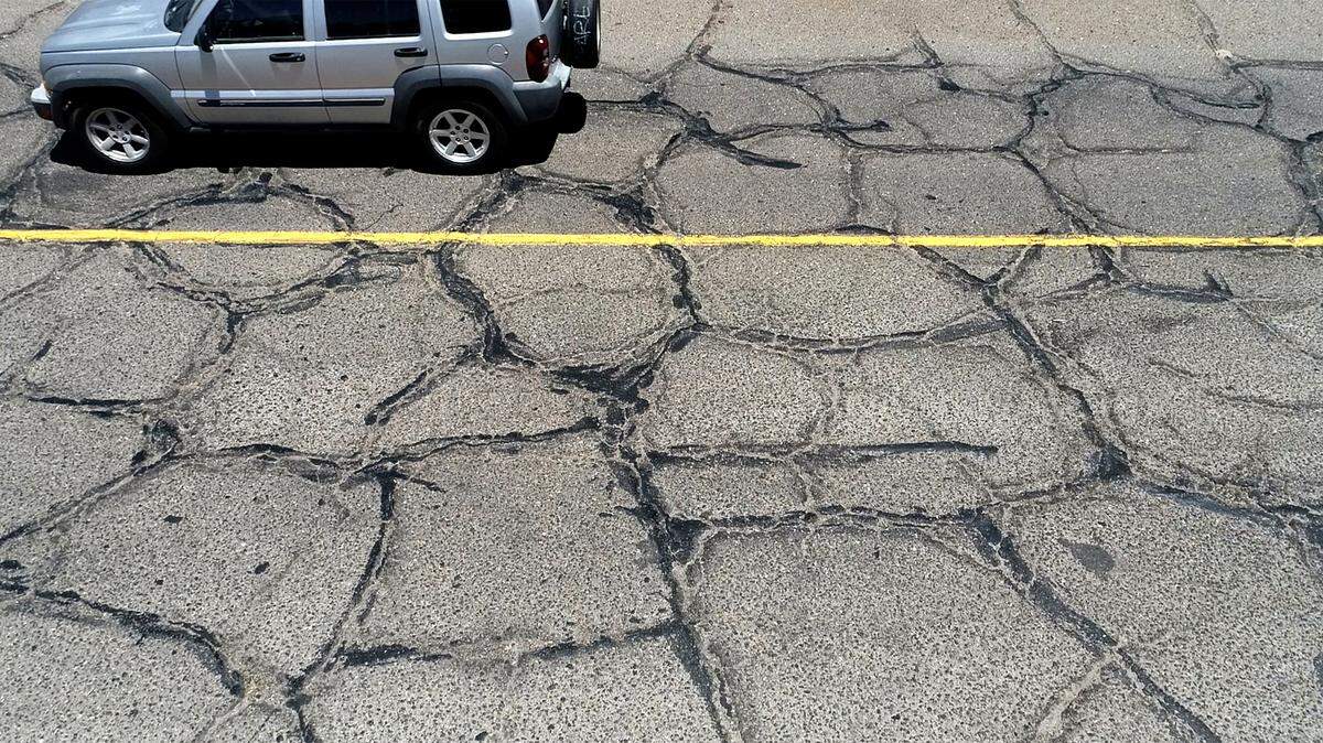 Palm Street in Turlock, Calif., on June 8, 2021. The City Council on Tuesday, Sept. 14, 2021 delayed approving contracts with roads consultants who said they can fix streets in five years.