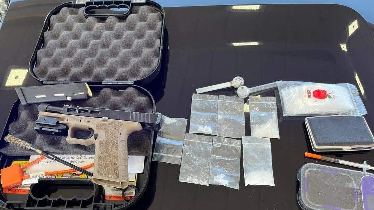 Ceres police say they seized an unserialized “ghost gun,” suspected narcotics, drug paraphernalia and a digital scale during a July 11, 2025 traffic stop on Crowslanding Road.