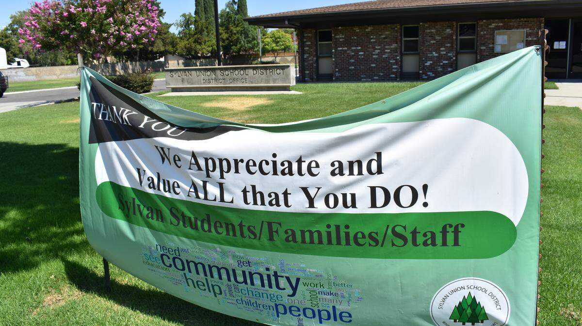 The Sylvan Union School District office, on Sylvan Avenue in Modesto, CA, on Sunday, July 19, 2020