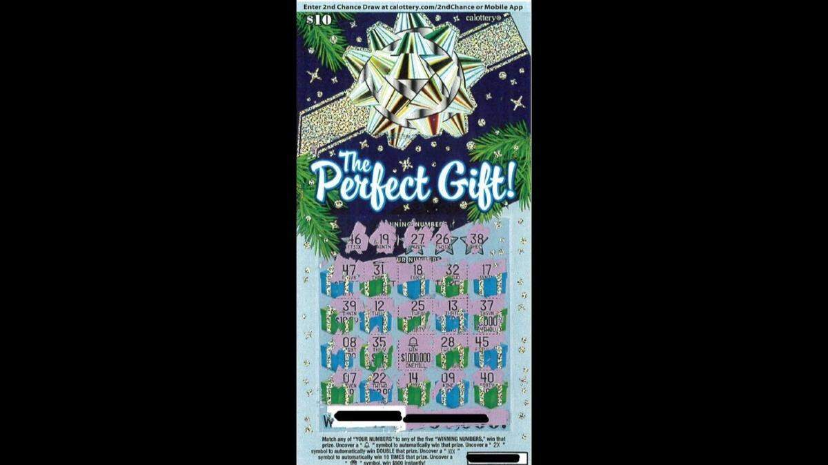 This image shows Kaleb Heng’s actual winning ticket, with the $1,000,000 visible on the third row.