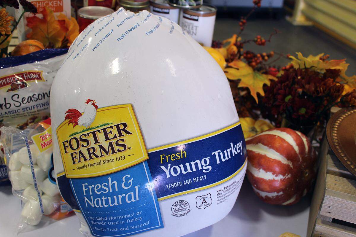 Foster Farms delivered turkeys to the Second Harvest Food Bank in Manteca, Calif. on Wednesday, Nov. 6, 2019, to kick off its campaign to feed people in need at Thanksgiving and Christmas.