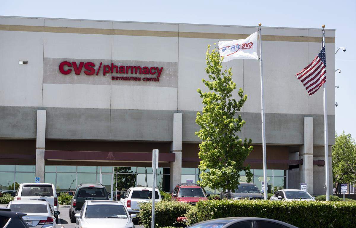 CVS distribution warehouse in Patterson, Calif., on Tuesday May 5, 2020.