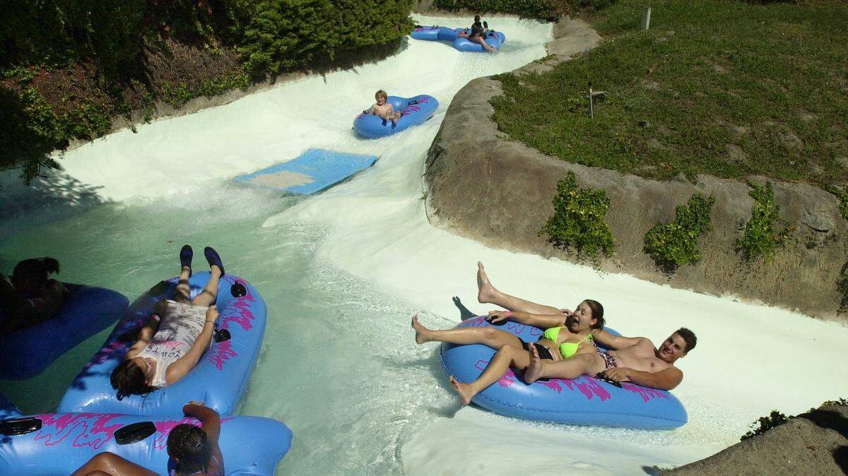 The Rapids ride at the Manteca Waterslides was a popular attraction, not to mention considerably safer than taking one’s chances in the local rivers.