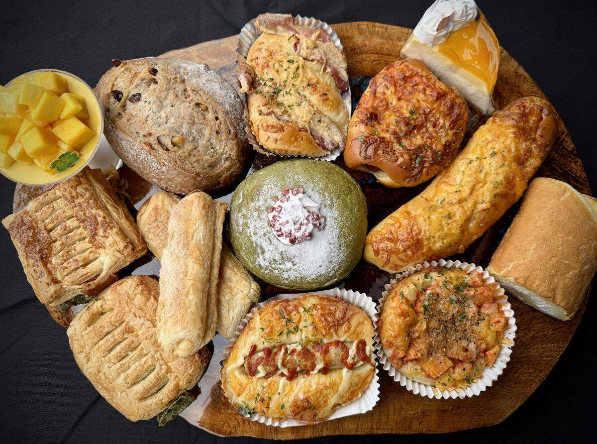 85°C Bakery has around 165 menu items, including 50-plus pastries that are baked in-house hourly.