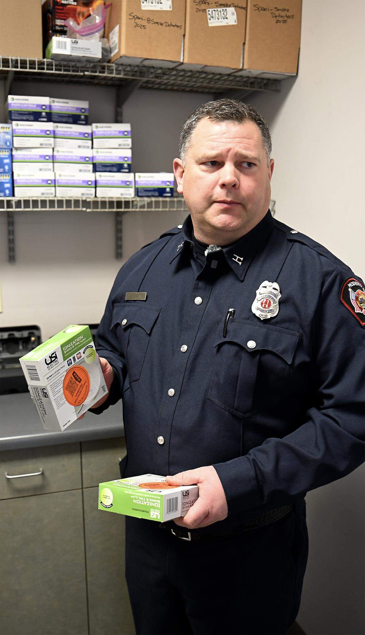 Modesto Fire Department Capt. Joe Spani says to test your smoke detector every month. Modesto Fire operates a free smoke detector installation program in partnership with the American Red Cross. 