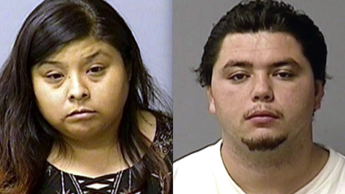 Four people, including three Modesto residents, were arrested Dec. 5 in connection with a series of three violent robberies at Donnelly Park. They are Shaun Santos, 22, and Lavinia Perez, 38, (pictured) both of Modesto, and a Modesto boy and a Manteca boy, ages 15 and 16.