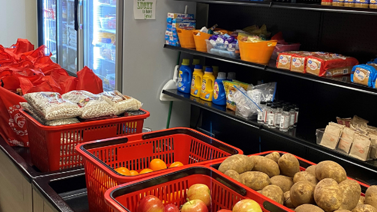 Warrior Pantry, which helps those in need at CSU Stanislaus in Turlock, is pictured. 