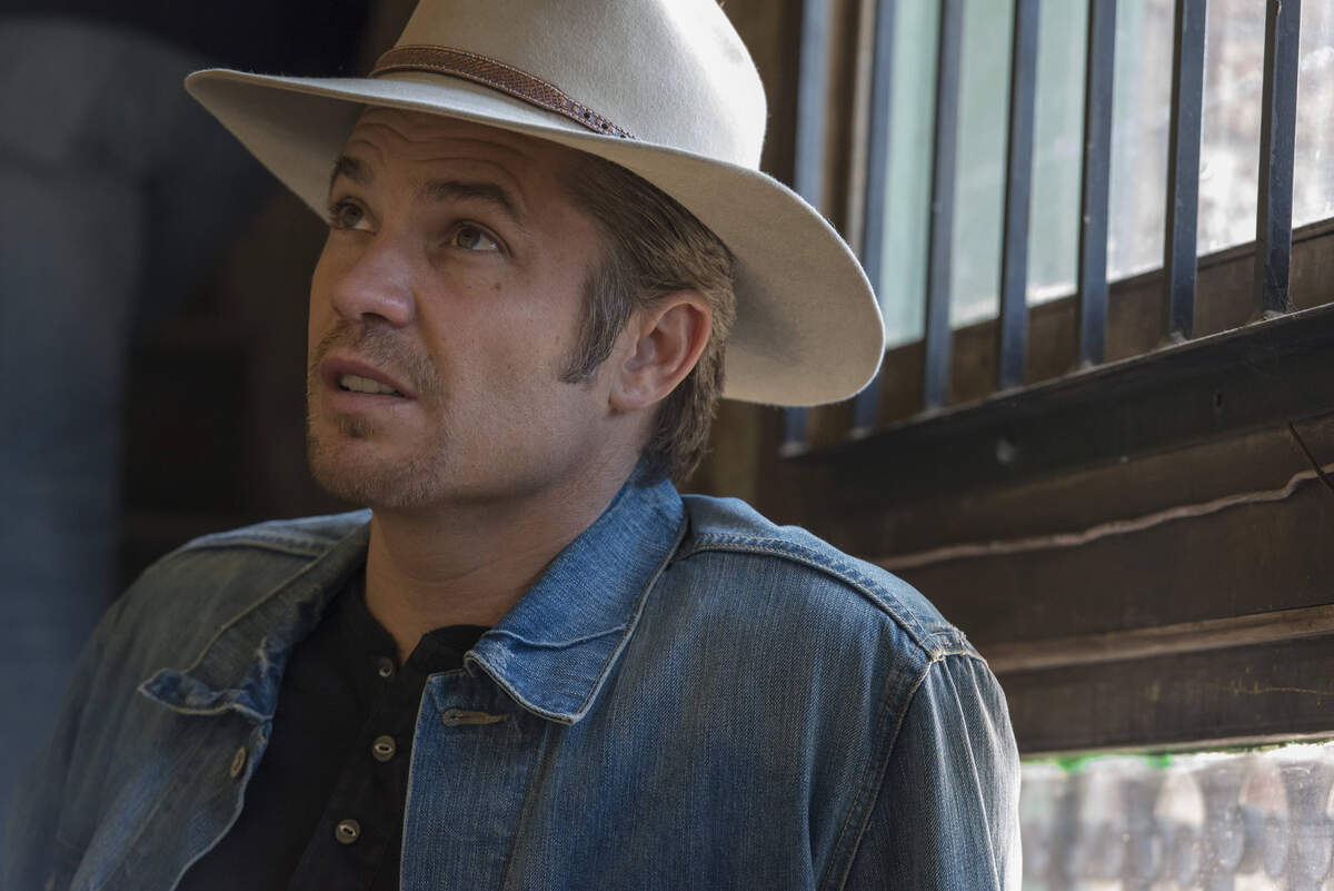 Modesto-raised actor Timothy Olyphant is seen in his former FX TV series “Justified.”