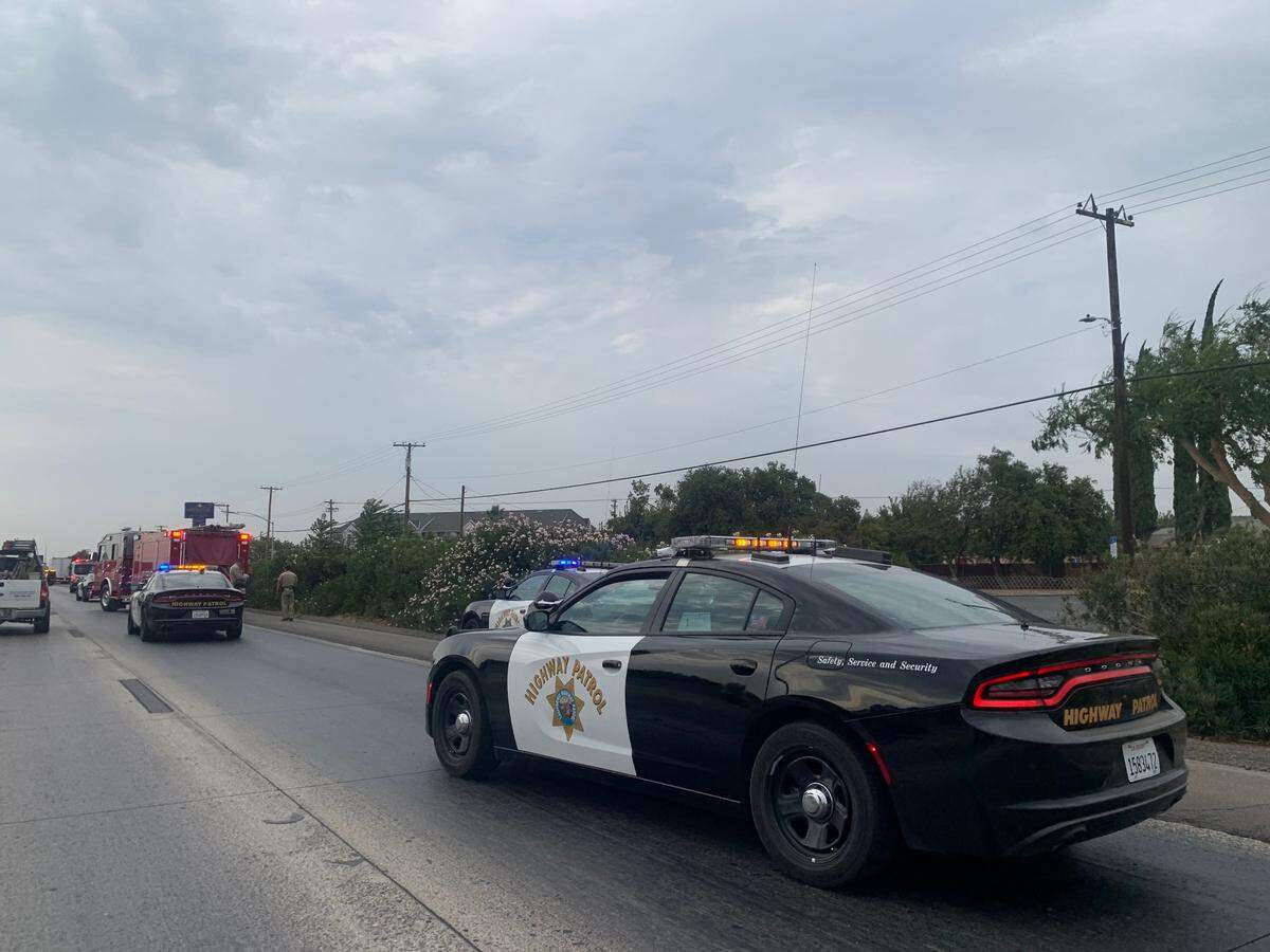The CHP investigates a fatal accident on northbound Highway 99 on Saturday, Sept. 10.