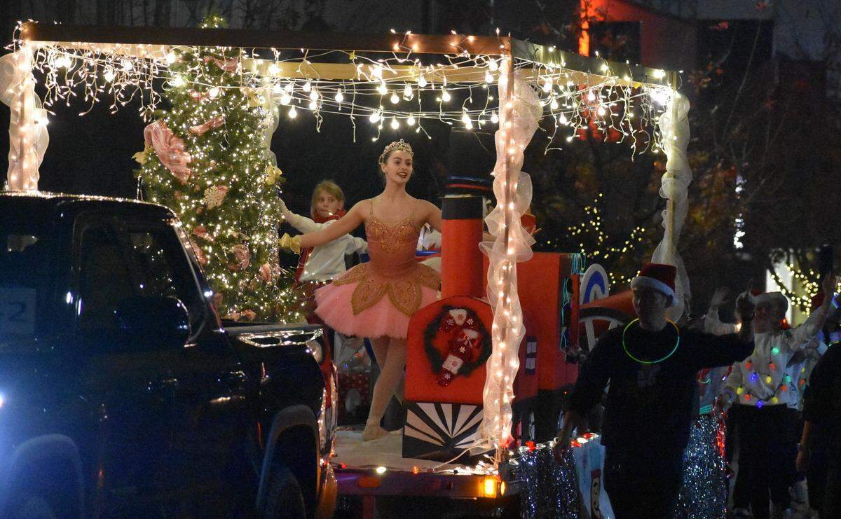 The 2023 Celebration of Lights Parade makes its way along the streets of downtown Modesto.
