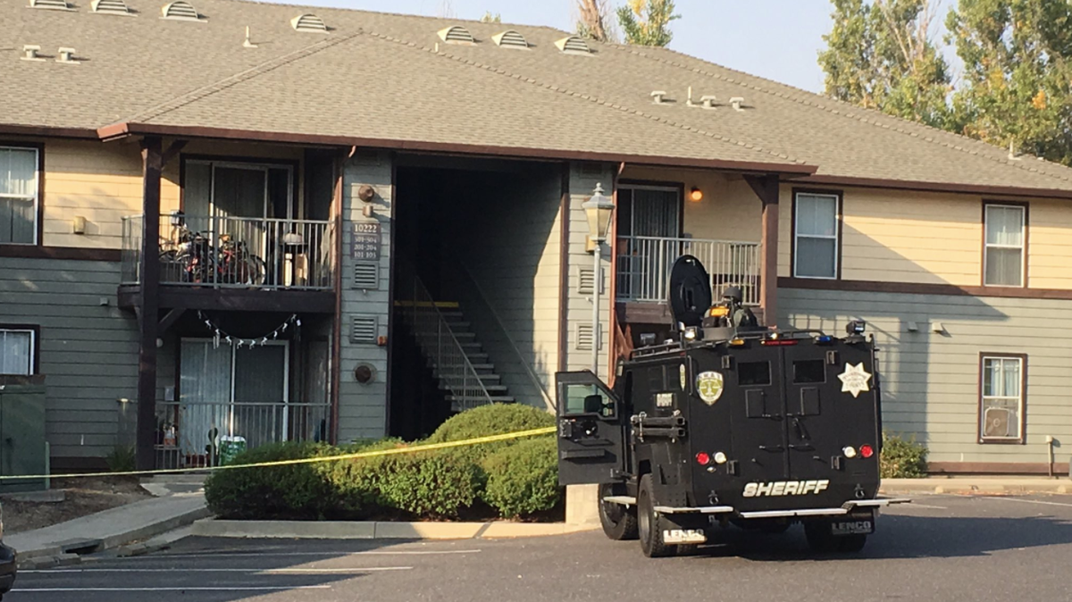 Deputies with the Tuolumne County Sheriff's Office and members of were on scene this morning at the Oak Hills Apartment complex on Preston Lane in Jamestown with a barricaded subject following a call into the Sheriff's Office regarding a disturbance.