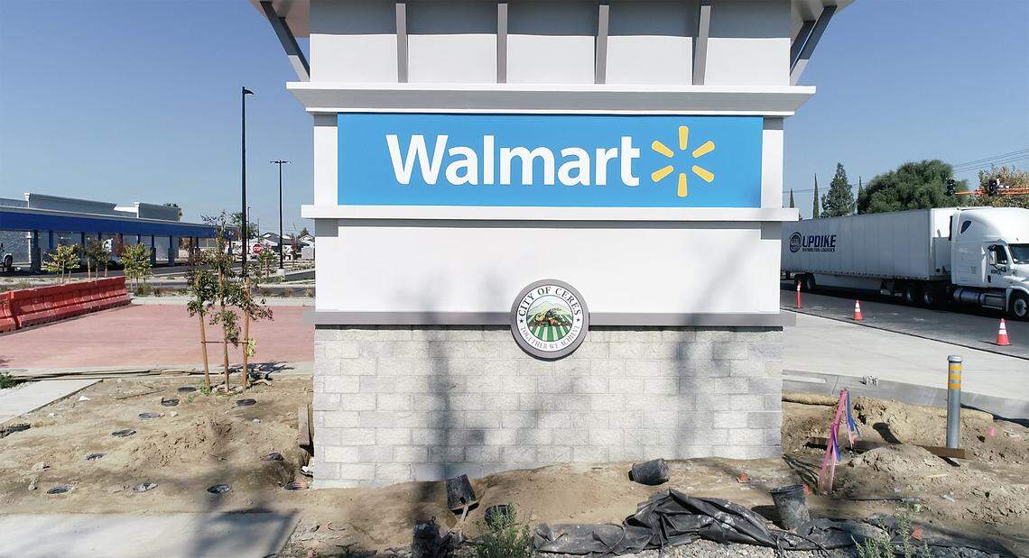 New Walmart supercenter on Service Road in Ceres, Calif., on Wednesday, Nov. 3, 2021.