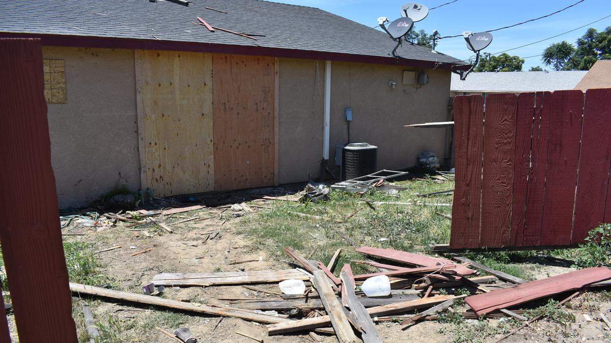 At least one person was killed, the CHP reported, when a driver smashed into the rear of this apartment on Herndon Road just outside Ceres early Sunday morning, June 9, 2019.