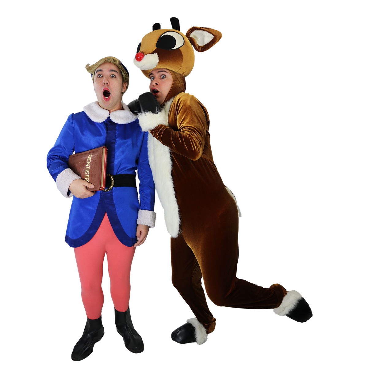 Hermey and Rudolph from Sierra Repertory Theatre’s “Rudolph the Red-Nosed Reindeer.”