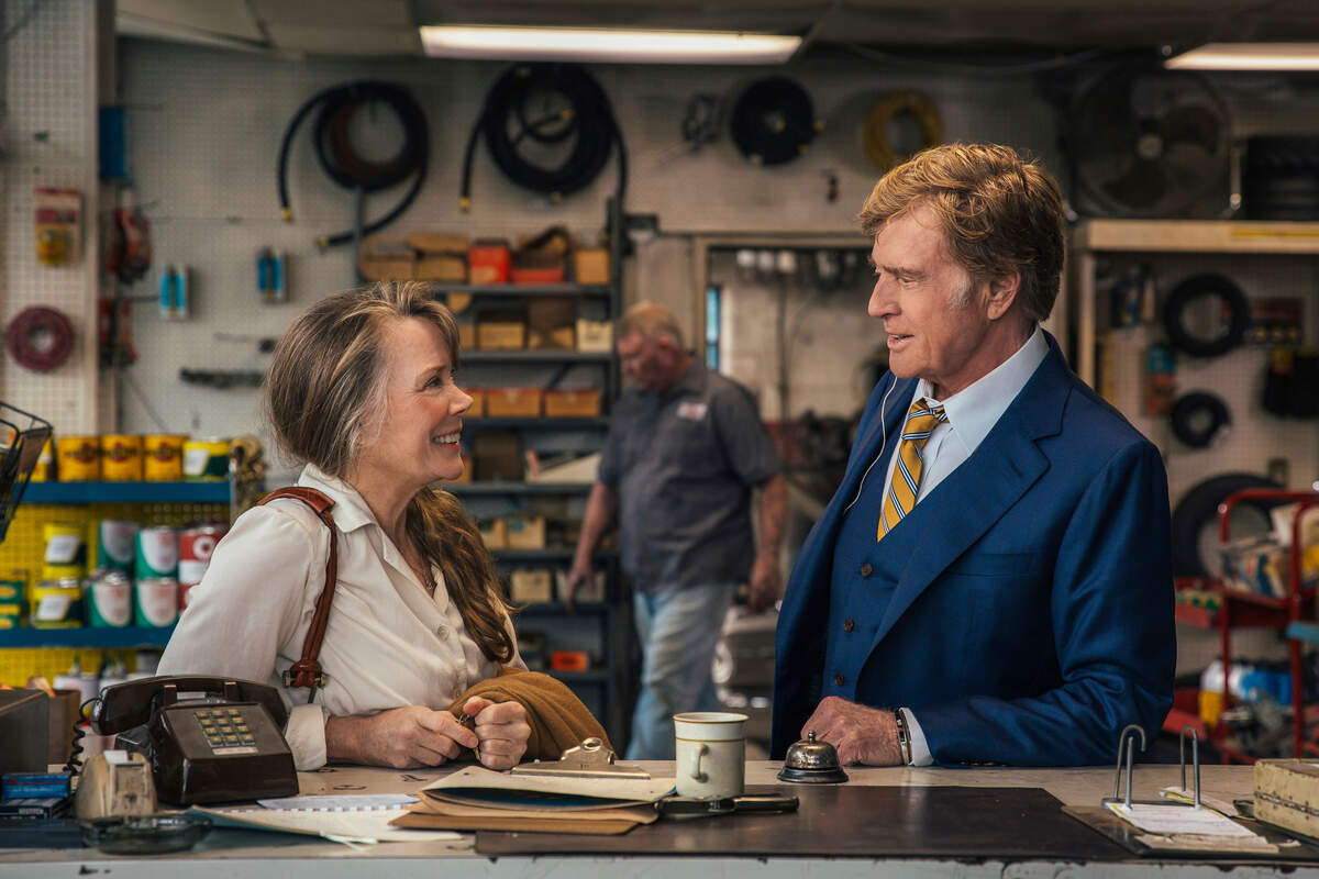 Sissy Spacek and Robert Redford in a scene from “The Old Man & the Gun.” Redford stars as an aged bank robber in David Lowery’s film.
