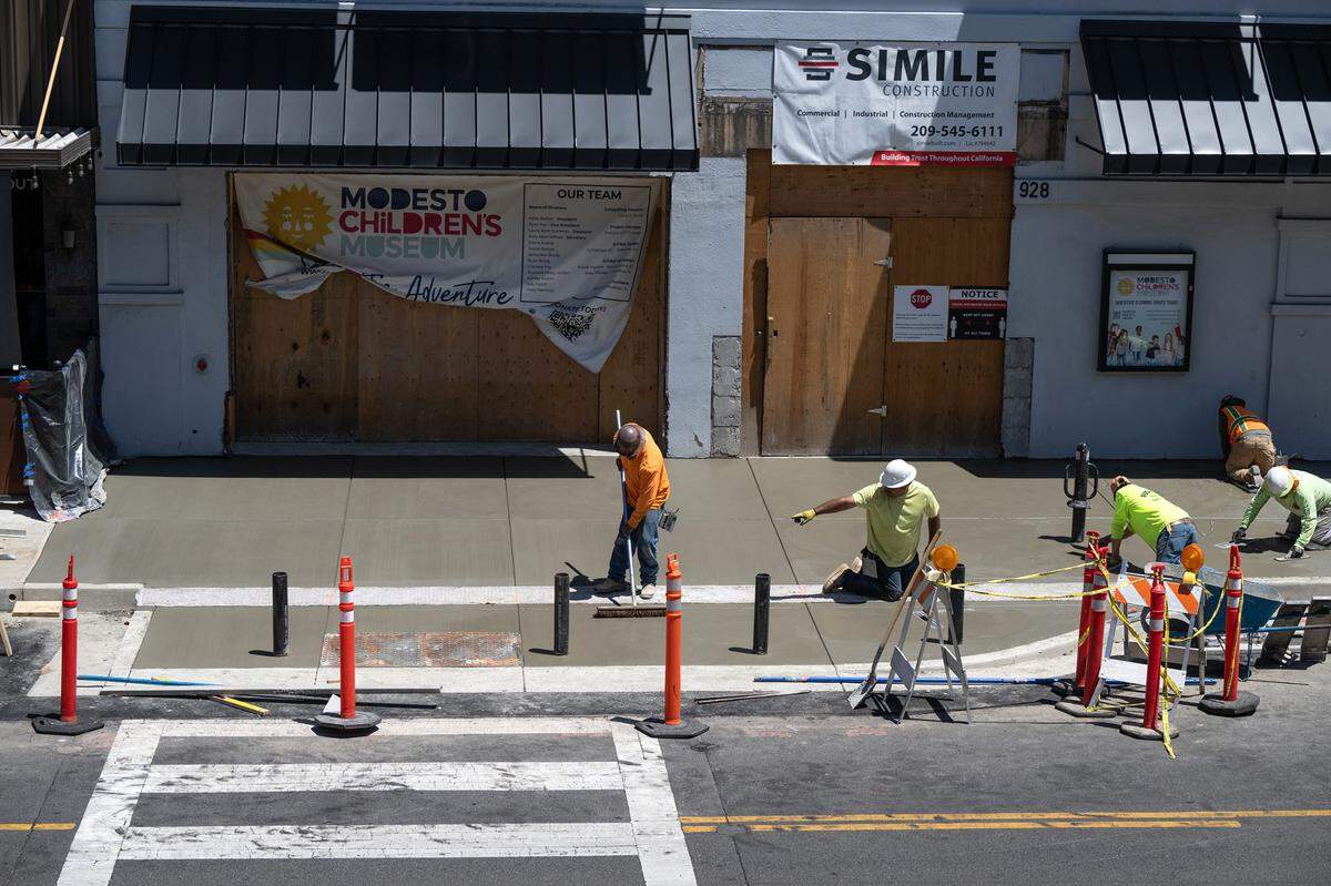 Construction continues on the Modesto Children’s Museum in Modesto, Calif., Wednesday, May 17, 2023.