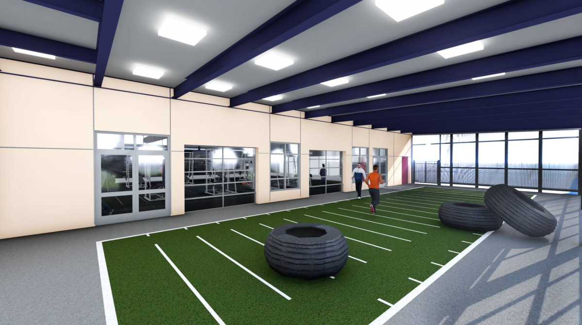 The anticipated design of the Johansen Fitness Center is pictured.