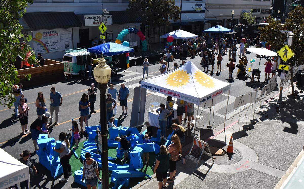 The Modesto Children’s Museum’s held its Launch the Adventure street festival on 11th Street downtown on Saturday, Aug. 13, 2022.