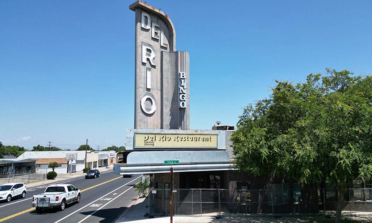 Del Rio Theater in Riverbank, Calif., Thursday, June 1, 2023. The theater is scheduled to be torn down for retail space and housing.