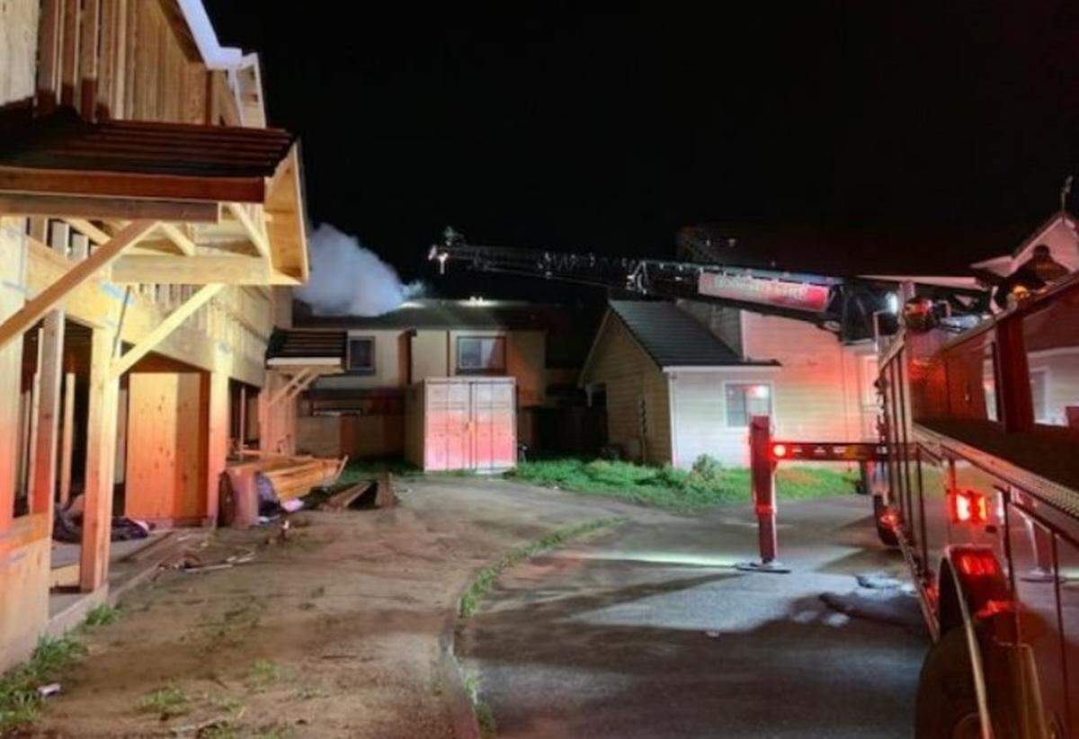 A townhouse fire in Turlock on Monday night, Dec. 27, 2021, displaced one resident.