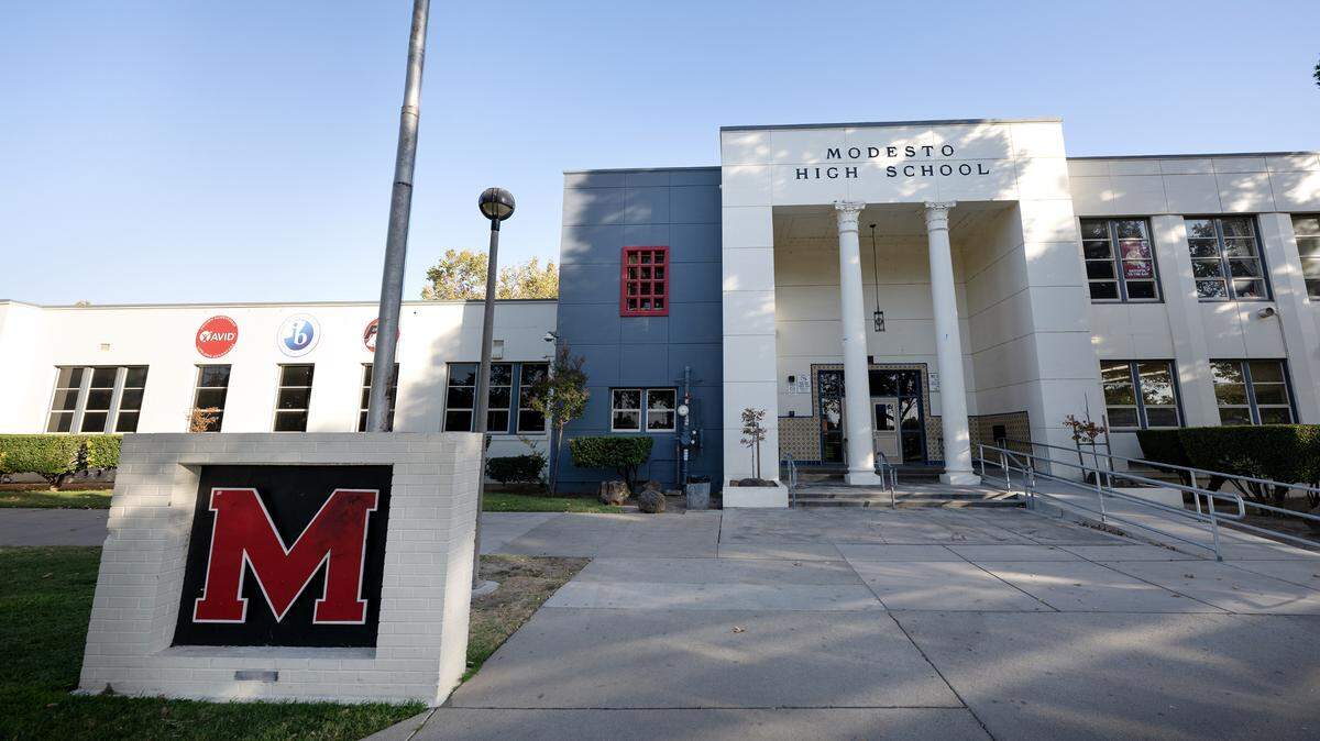 Modesto High School in Modesto, Calif., Wednesday, Sept. 25, 2024.