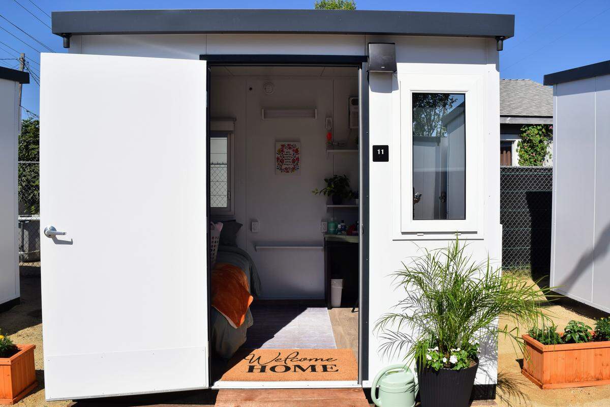 An individual unit at Grace Gardens, pictured Aug. 15, 2025. Residents are set to move in by the end of the month.
