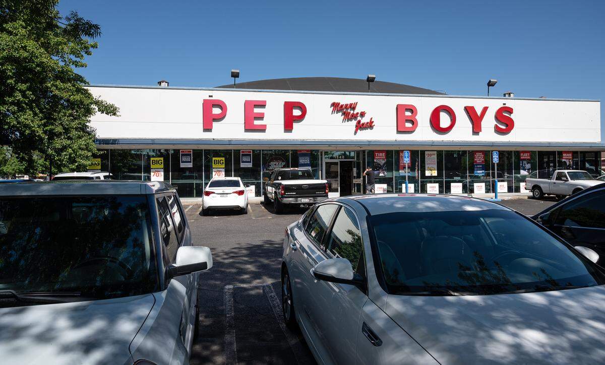 Pep Boys on McHenry Avenue in Modesto, Calif., on Tuesday, May 11, 2021.
