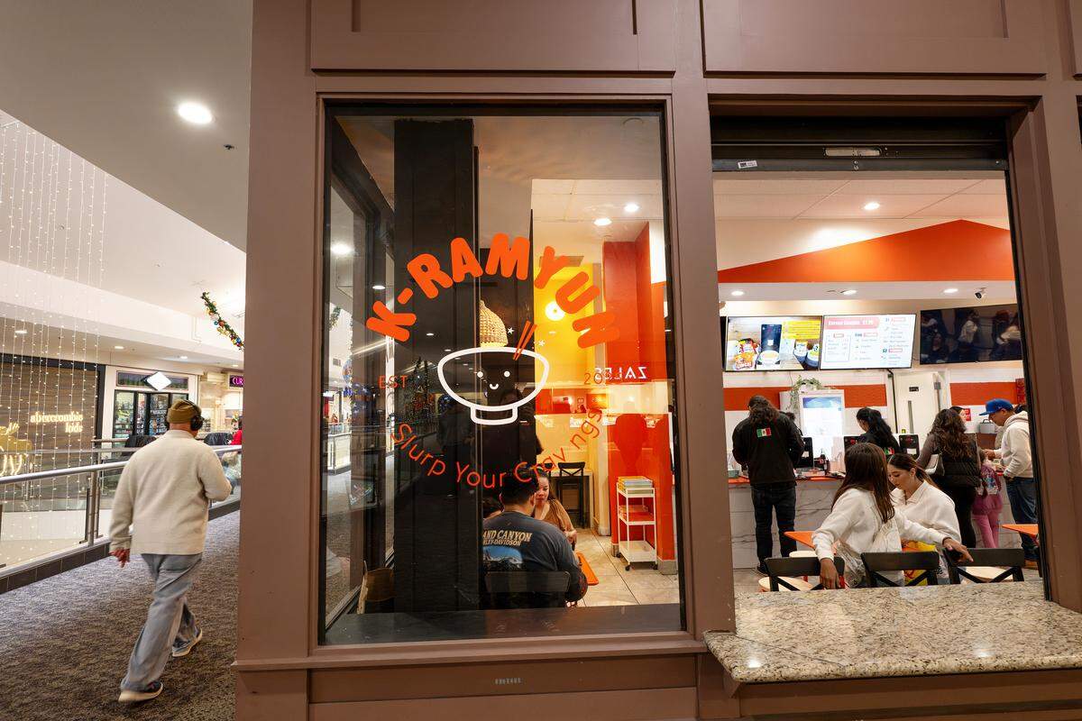 K-Ramyun noodle house at Vintage Faire Mall in Modesto on Nov. 25, 2025.
