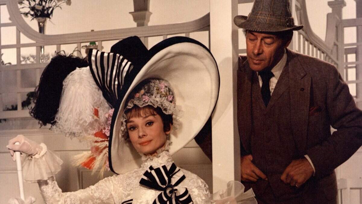 Audrey Hepburn and Rex Harrison star in the 1964 Academy Award-winning film "My Fair Lady."