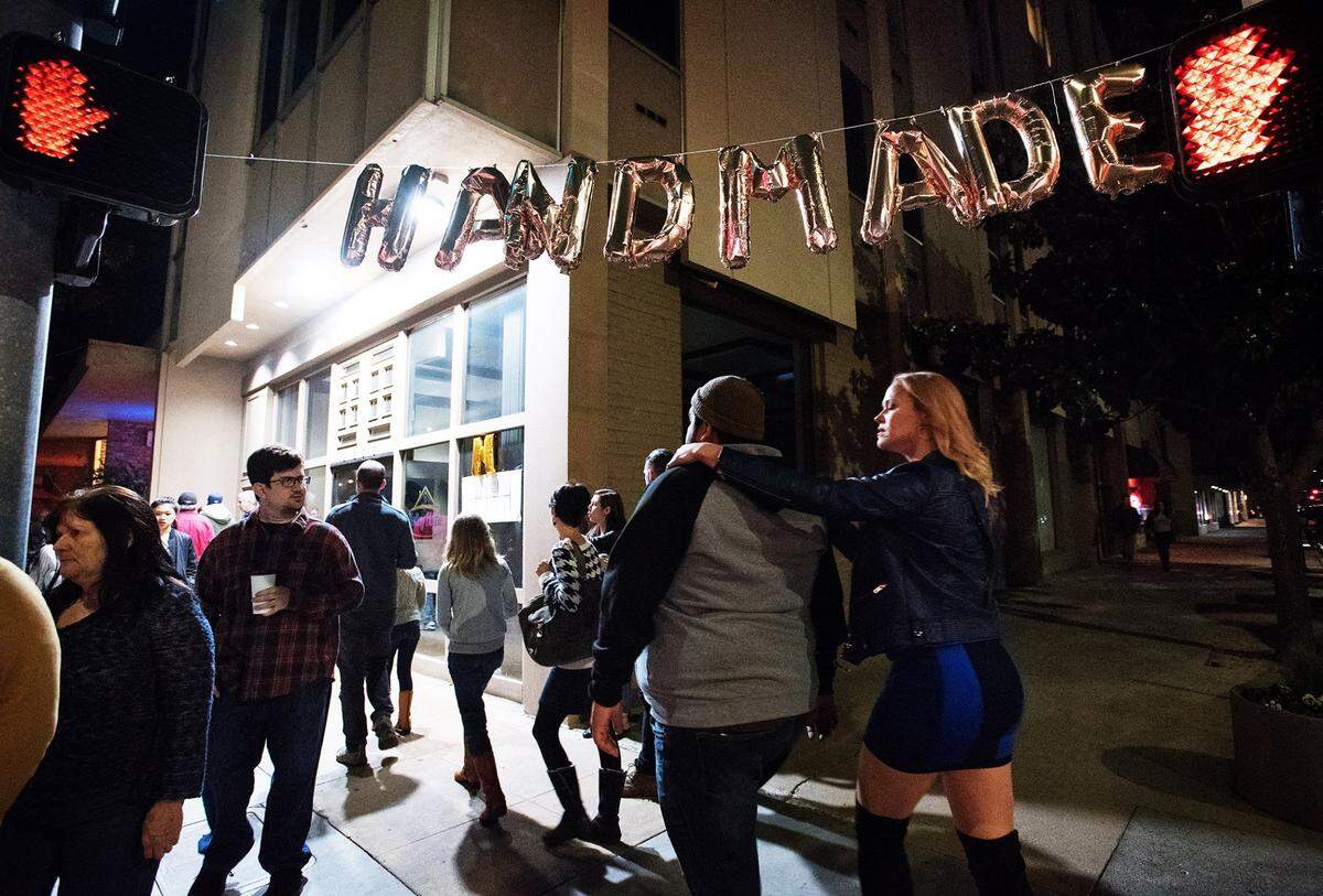 Shoppers stroll through downtown’s Mod Shop in 2018.