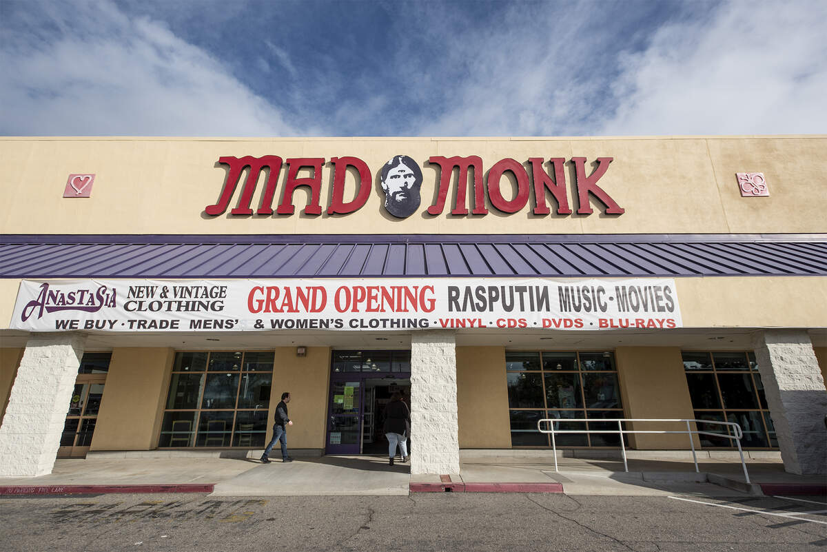 Mad Monk, combination music-movies store and used clothing shop, at the former Babies R Us location on Sisk Road in Modesto, Calif., on Wednesday, Dec. 18, 2019.