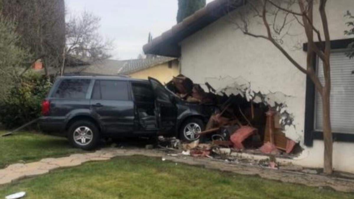 No one was hurt when an SUV crashed into a home on Scottsdale Way in Modesto on Wednesday afternoon, Jan. 15, 2020.