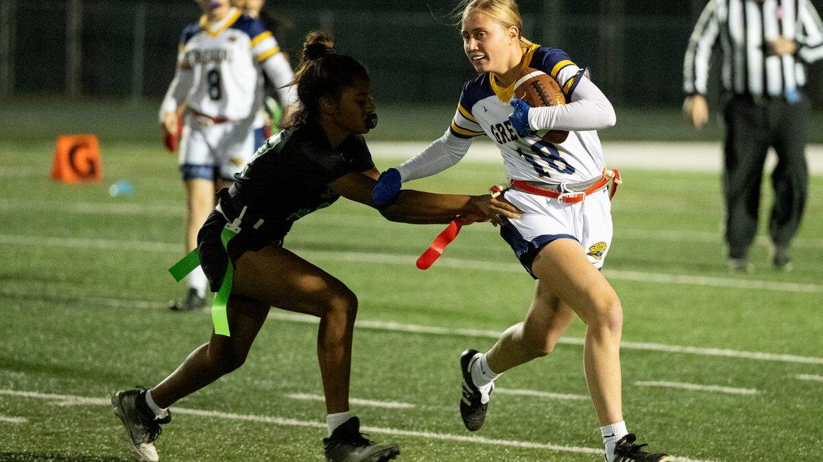In flag football, players often can get foot injuries.