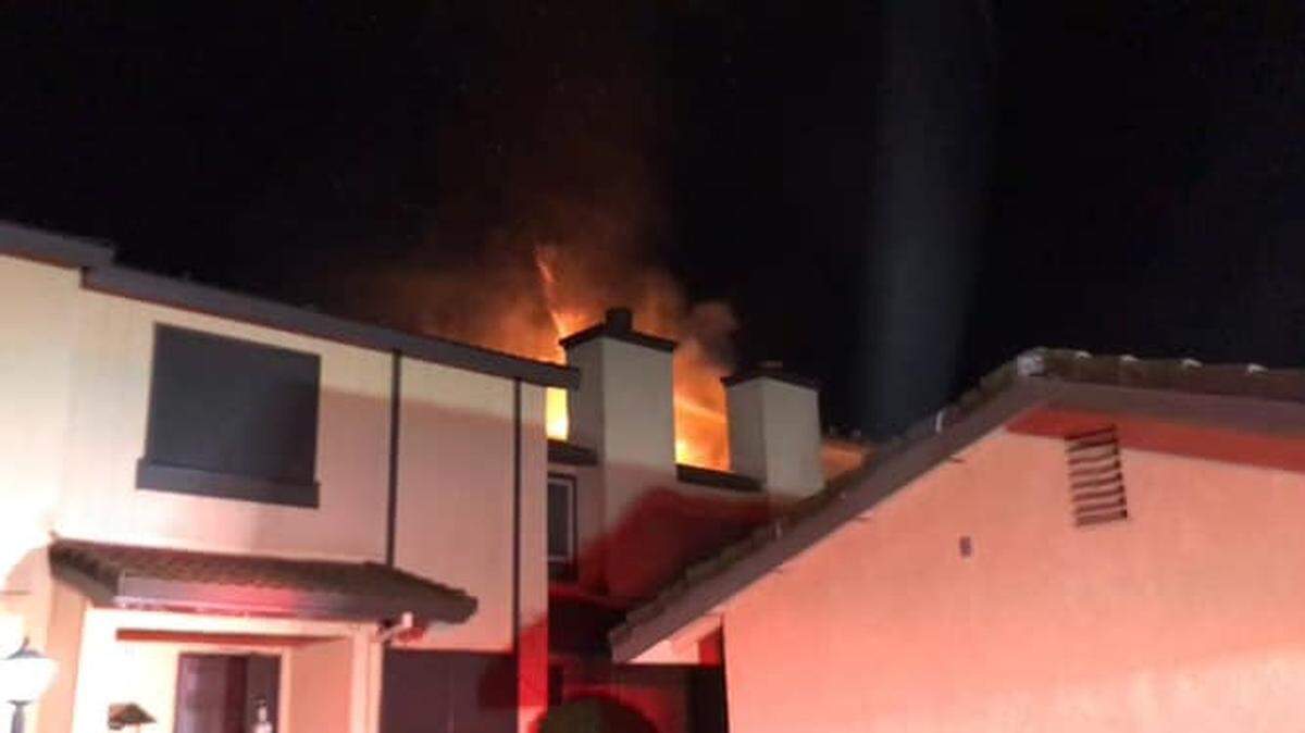 A townhouse fire in Turlock on Monday night, Dec. 27, 2021, displaced one resident.