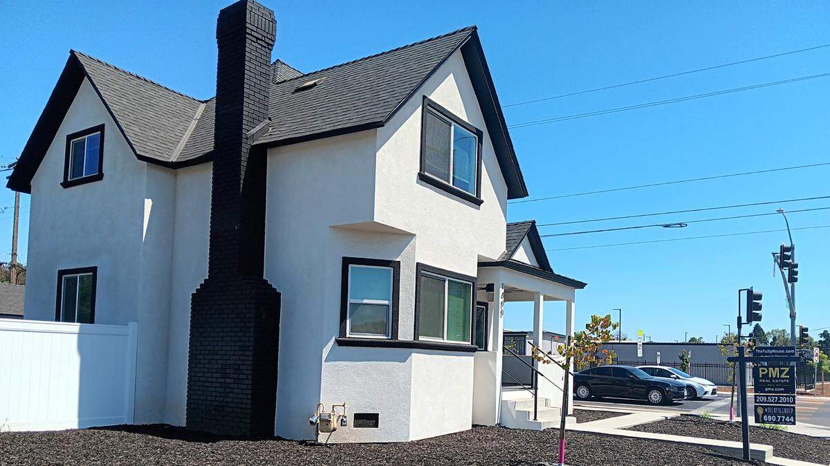 The former 1901 Victorian at Tully Road and Orangeburg Avenue has been rebuilt into modern home. One of its owners said the intent was to restore home to its former glory but that was too expensive. Home is for sale and listed for $624,999 on Zillow. The price includes the former garage that has been converted into a small home.