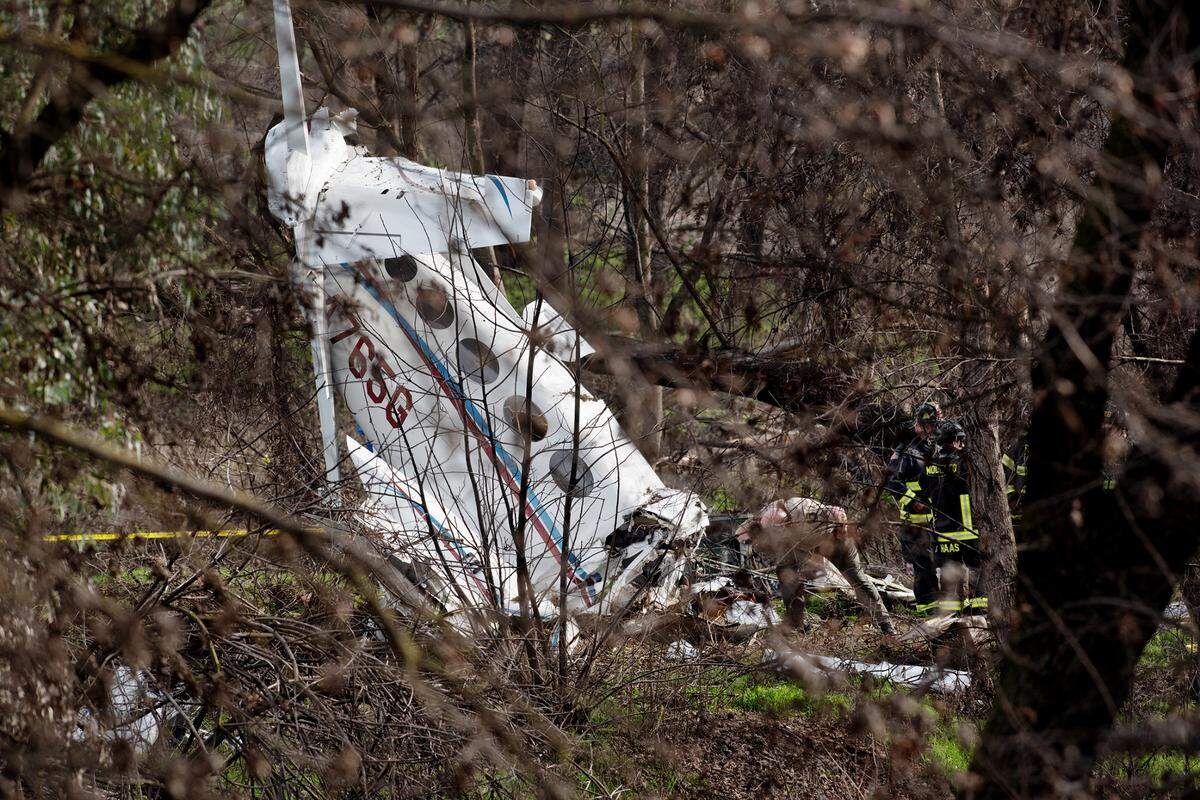 A pilot was killed when a small private airplane crashed near the Modesto airport shortly after takeoff Wednesday afternoon in Modesto, Calif., Wednesday, Jan. 18, 2023.
