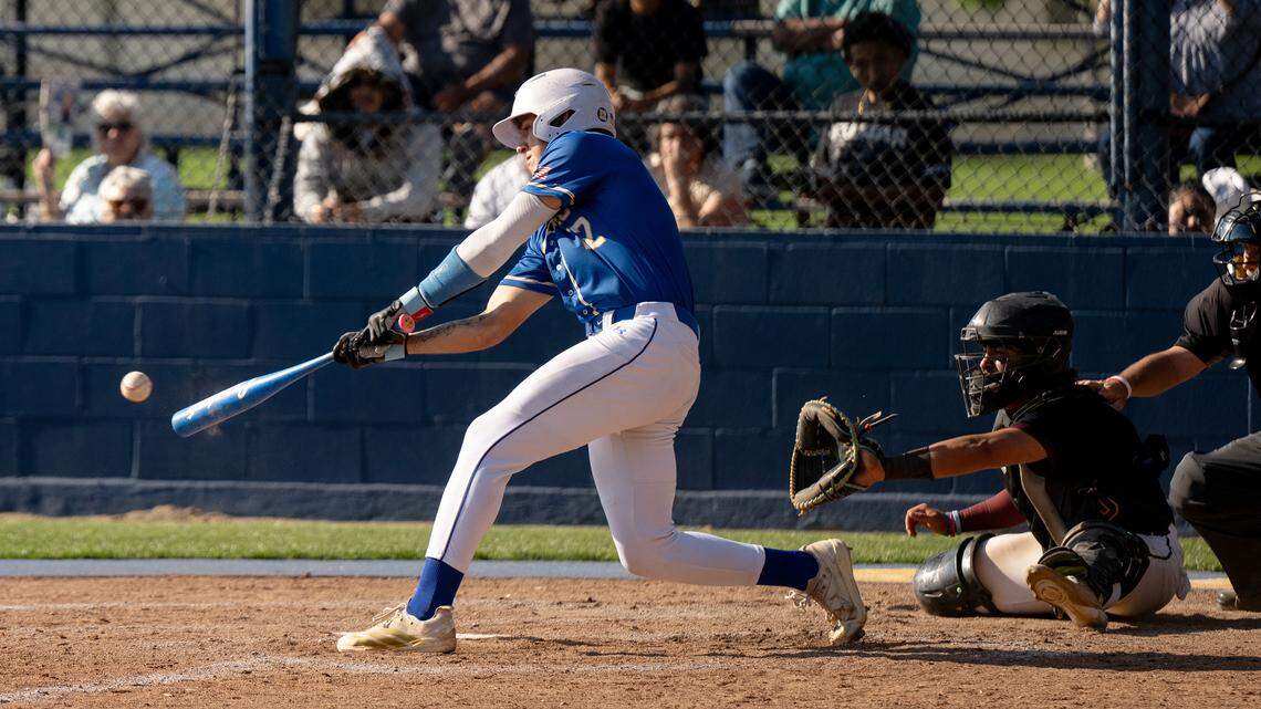 Offense erupts in late innings for Turlock baseball in D-I playoff opening win