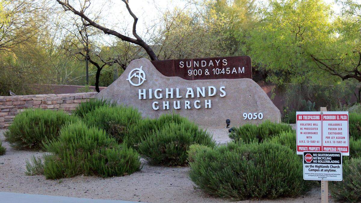 The Highlands Church in Scottsdale, Az. is pictured March 30, 2018.
