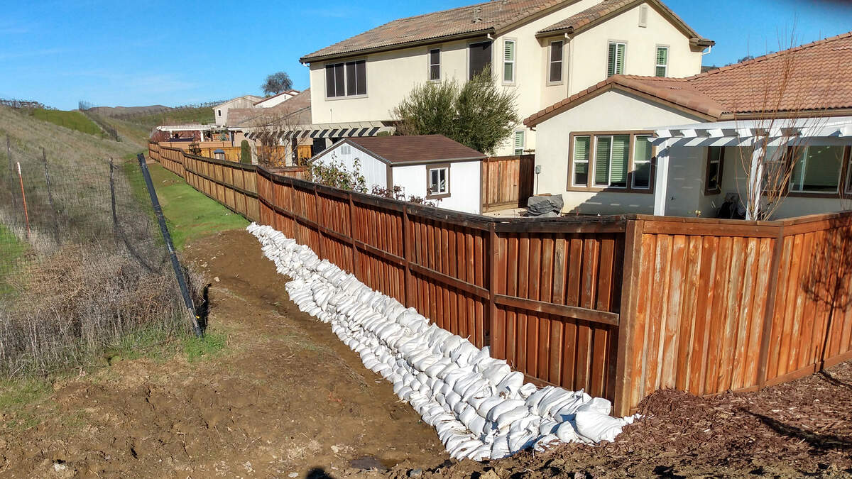 The home of Diablo Grande resident Linda Powell and her family was damaged by storm water on Jan. 9.