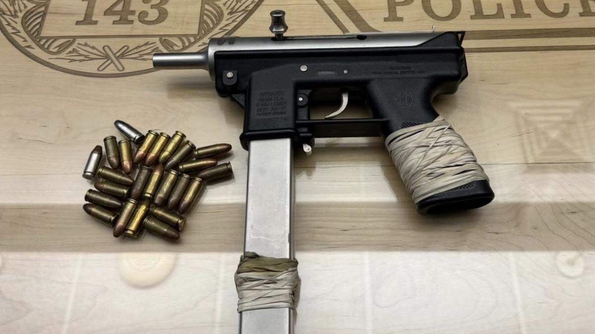 A loaded TEC-9 semiautomatic pistol and ammunition were recovered during a traffic stop in Ceres on April 8,  according to the Ceres Police Department.